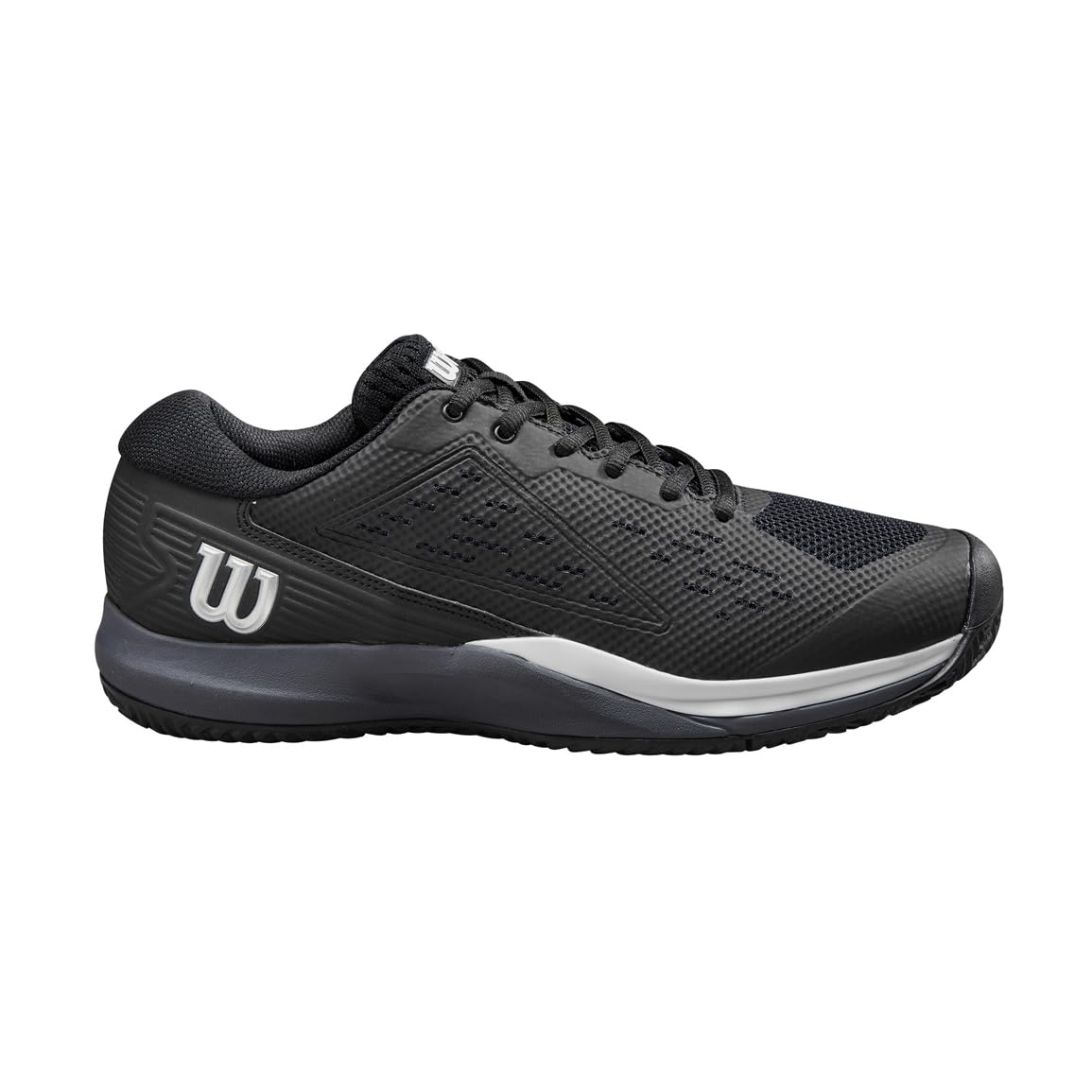 Wilson Rush Pro Ace Men's Tennis Shoe, Black/Ombre Blue/White, Size 13