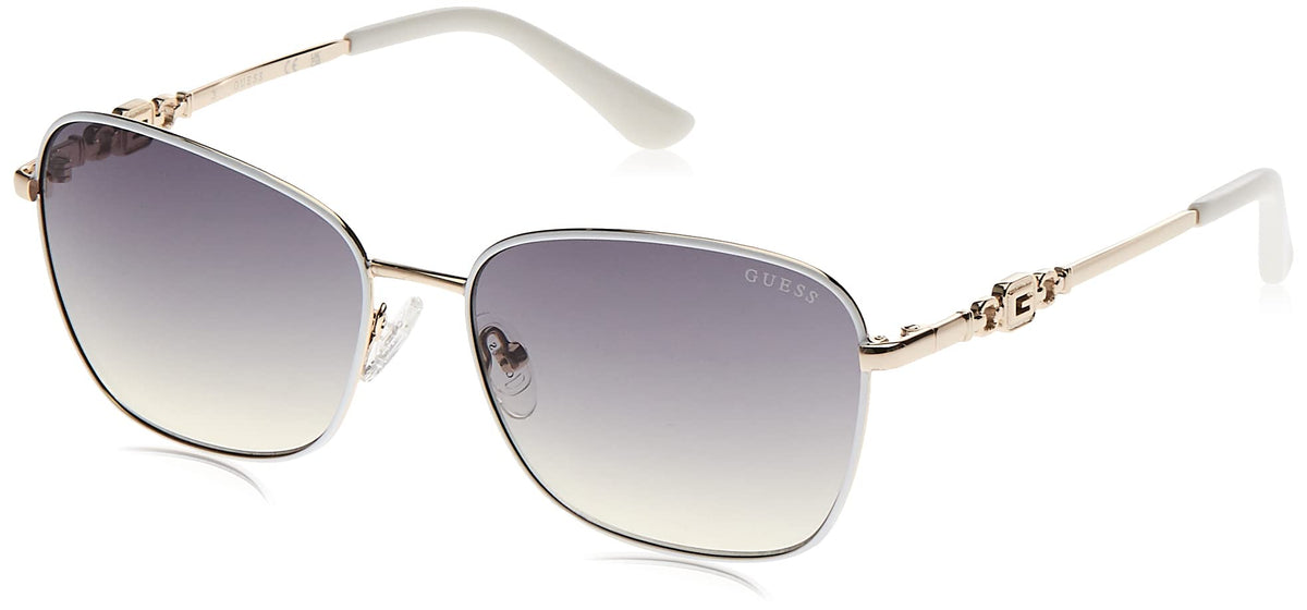 GUESS Butterfly Metal Colored Trim Sunglasses