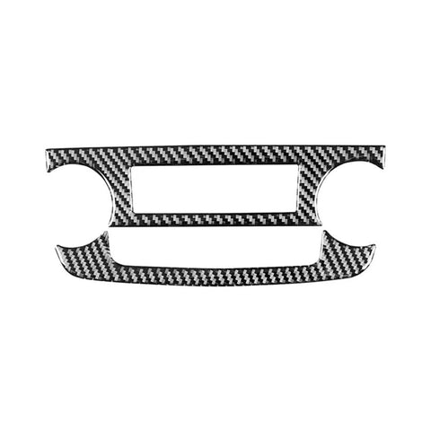 Carbon Fiber Sticker for CRV 2007-2011, Carbon Fiber Car Center Control CD Panel Volume Knob Frame Stickers