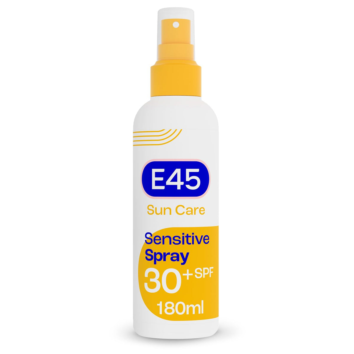 E45 Sun Body Cream Spray for Sensitive Skin - Hydrating Sun Spray with very high UVA and UVB protection and SPF 30 - Instantly Moisturising for Dry Skin, Sensitive Skin and Eczema Prone Skin - 180 ml