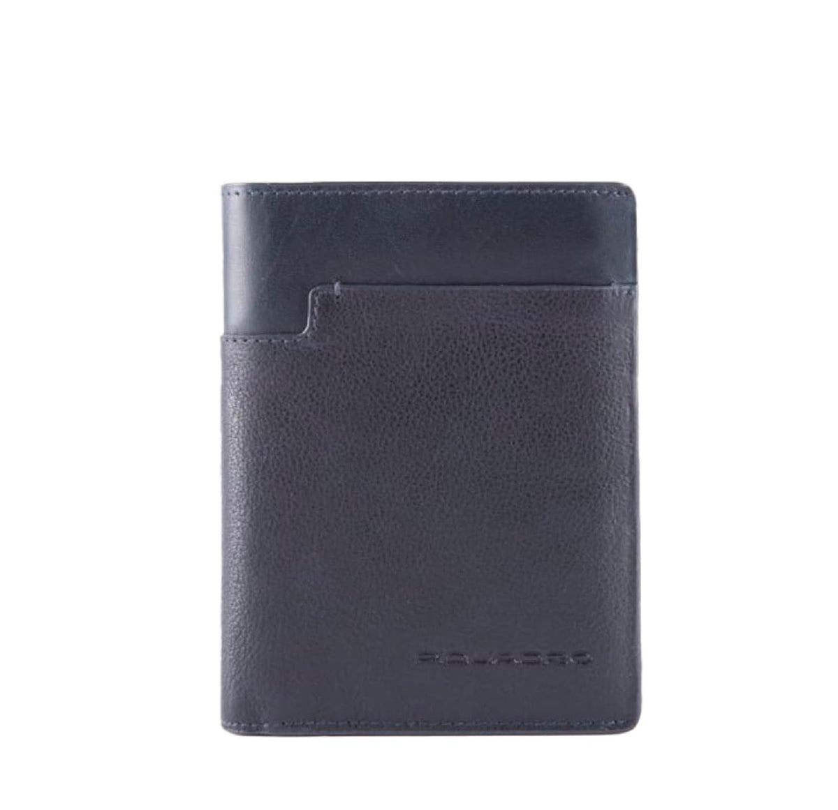 PIQUADRO Vertical wallet black leather removable document holder 9.50x12.50x2 man PU4824W95R-Blue