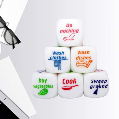 NUOBESTY 1 Set of Novelty Dice Game Dice Housework Dice Adult Dice Toy for Couple