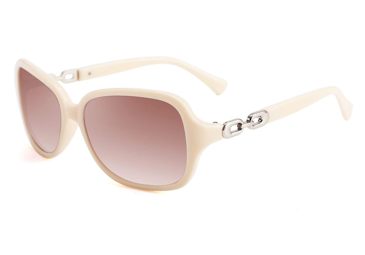 FEISEDY Vintage Square Polarized Sunglasses for Women UV400 Travel Driving Fashion Arcuate Sunglasses B2526