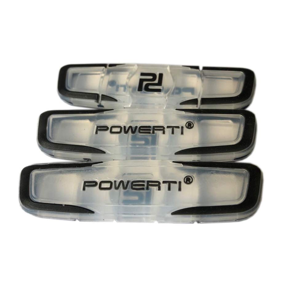 POWERTI Tennis Vibration Dampener-Set of 3-Shock Absorber for Tennis Strings,Premium-Durable & Long-Lasting(CA)
