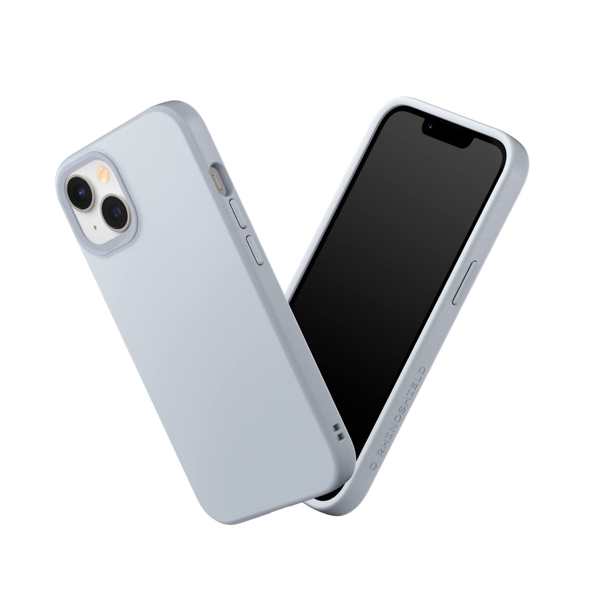 RhinoShield Case Compatible with [iPhone 13/14] | SolidSuit - Shock Absorbent Slim Design Protective Cover with Premium Matte Finish 3.5M / 11ft Drop Protection - Ash Grey