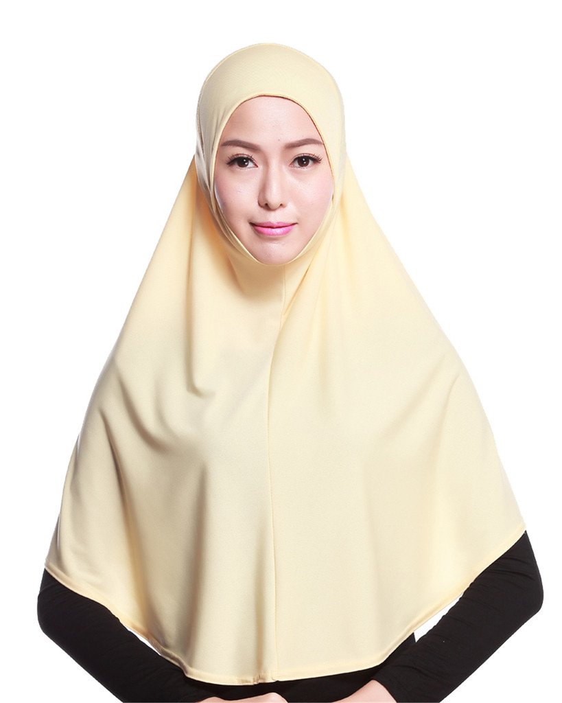 GladThink Womens Muslim Hijab Scarf With More colors Beige