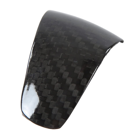 Ymiko Carbon Fiber Gear Shift Knob Trim Cover Sticker Car Gear Shift Knob Cover Replacement for Ford 2015-2018