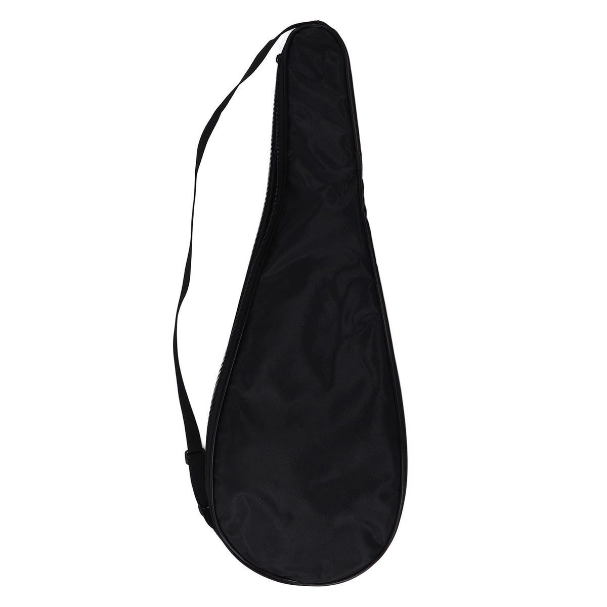 Squash Racquet Cover Bag, Padded Shockproof Squash Racquet Bag Wear Resistant Tear Resistant Oxford Cloth with Adjustable Shoulder Strap for Sports (Black)