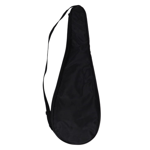 Squash Racquet Cover Bag, Padded Shockproof Squash Racquet Bag Wear Resistant Tear Resistant Oxford Cloth with Adjustable Shoulder Strap for Sports (Black)