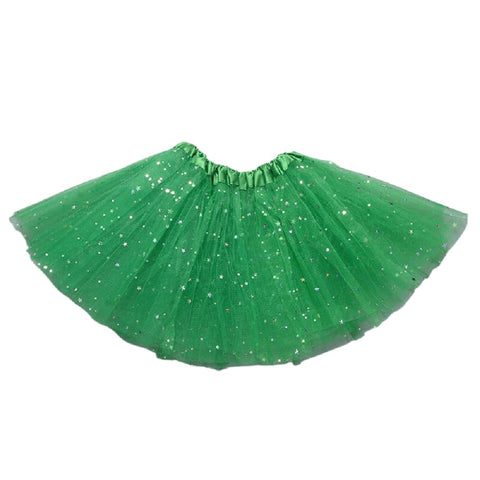 Ankelesz Stars Sequins Tutu Skirts for 2-8T Little Girls Toddler Baby Kids Party Halloween Brithday Outfit (Green)