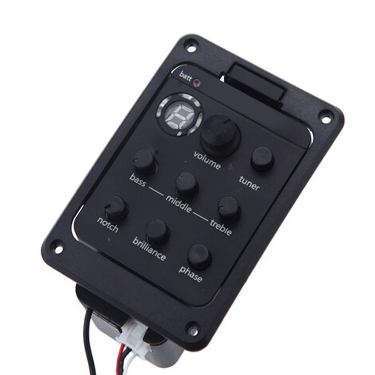 Ruiqas Acoustic Guitar EQ Equalizer Onboard Preamp Pickup Tuner Guitar Tool