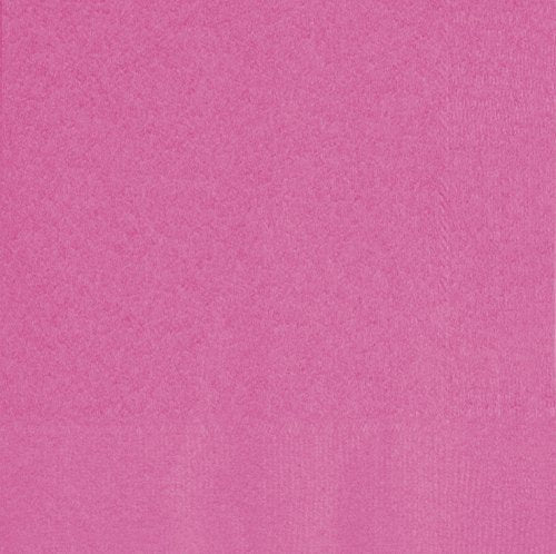 Unique Party 31406 Solid Luncheon Napkins | Hot Pink Color Theme | 50ct, Pack of 50