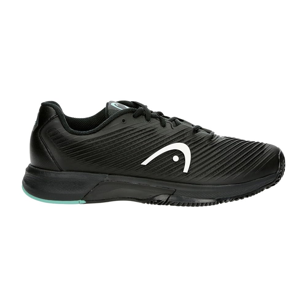HEAD Men's Revolt Pro Sneaker, Black/Teal, 7