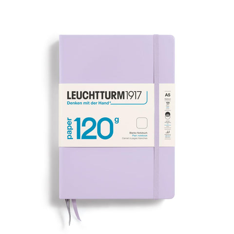 LEUCHTTURM1917 - 120G Special Edition - Medium A5 Plain Hardcover Notebook (Lilac) - 203 Numbered Pages with 120gsm Paper