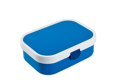 Mepal - Lunch Box Campus - Bento Lunch Box For Children - Lunch Box With Bento Compartment & Fork - Lunch Box With Clip Closure - BPA-free & Dishwasher Safe - 750 ml - Blue