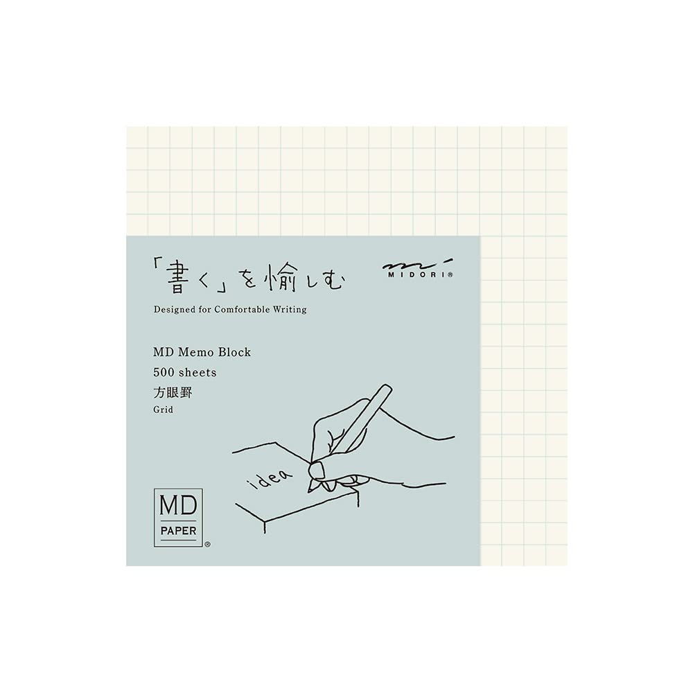 DESIGNPHIL 15286006 Midori Memo Pad, MD Block Memo, Graph Ruled