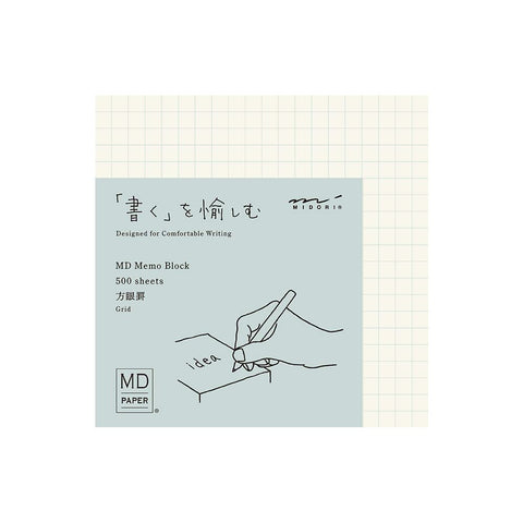 DESIGNPHIL 15286006 Midori Memo Pad, MD Block Memo, Graph Ruled