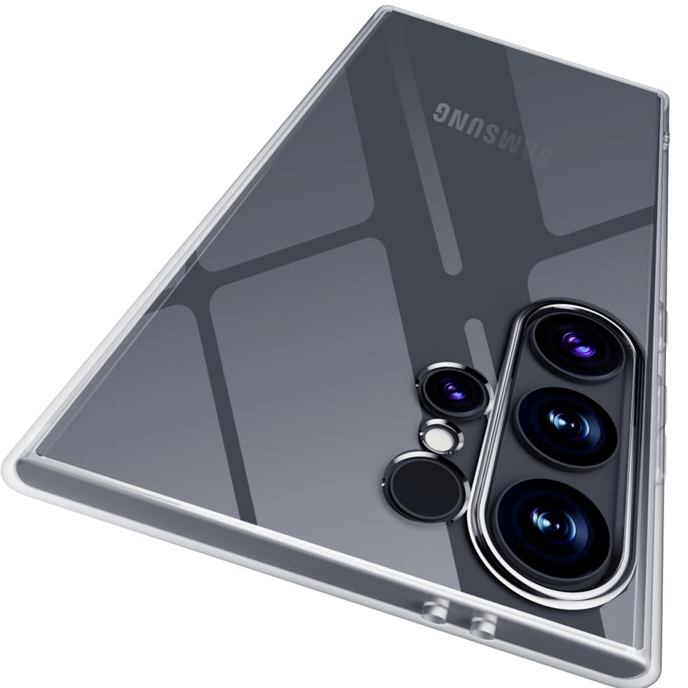 X-level for Samsung Galaxy S24 Ultra Case Clear Slim Fit Ultra-Thin Super Soft TPU S24 Ultra Phone Cover Light Protective Anti-Slip Grip Scratch Resistant Shockproof Phone Cases for S24 Ultra