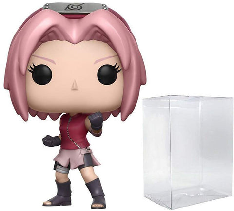 POP Naruto Shippuden - Sakura Funko Pop! Vinyl Figure (Bundled with Compatible Pop Box Protector Case) Multicolor 3.75 inches