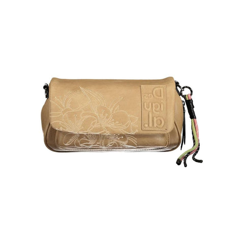 Desigual Small Crossbody Bag With Embossed Flowers