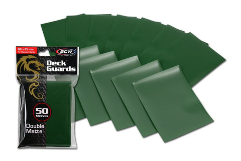 1000 Premium Green Double Matte Deck Guard Sleeves
