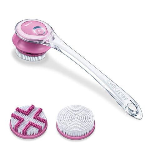 Beurer FC 55 Body Brush with Removable Handle, Soft Skin All-Over Body for All Skin Types, Waterproof Body Brush