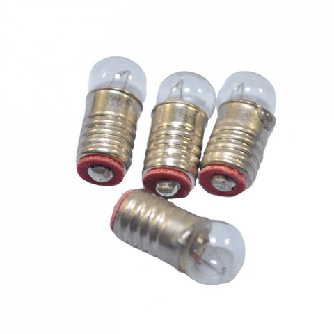 Dolls House Lighting Accessory 4 Spare Pea Bulbs Screw in 12V 50MA