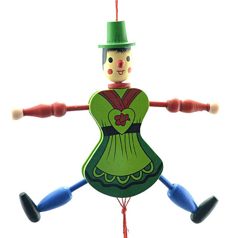 4pcs Wooden String Child Halloween