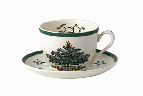 Spode Christmas Tree Tea Cup and Saucer