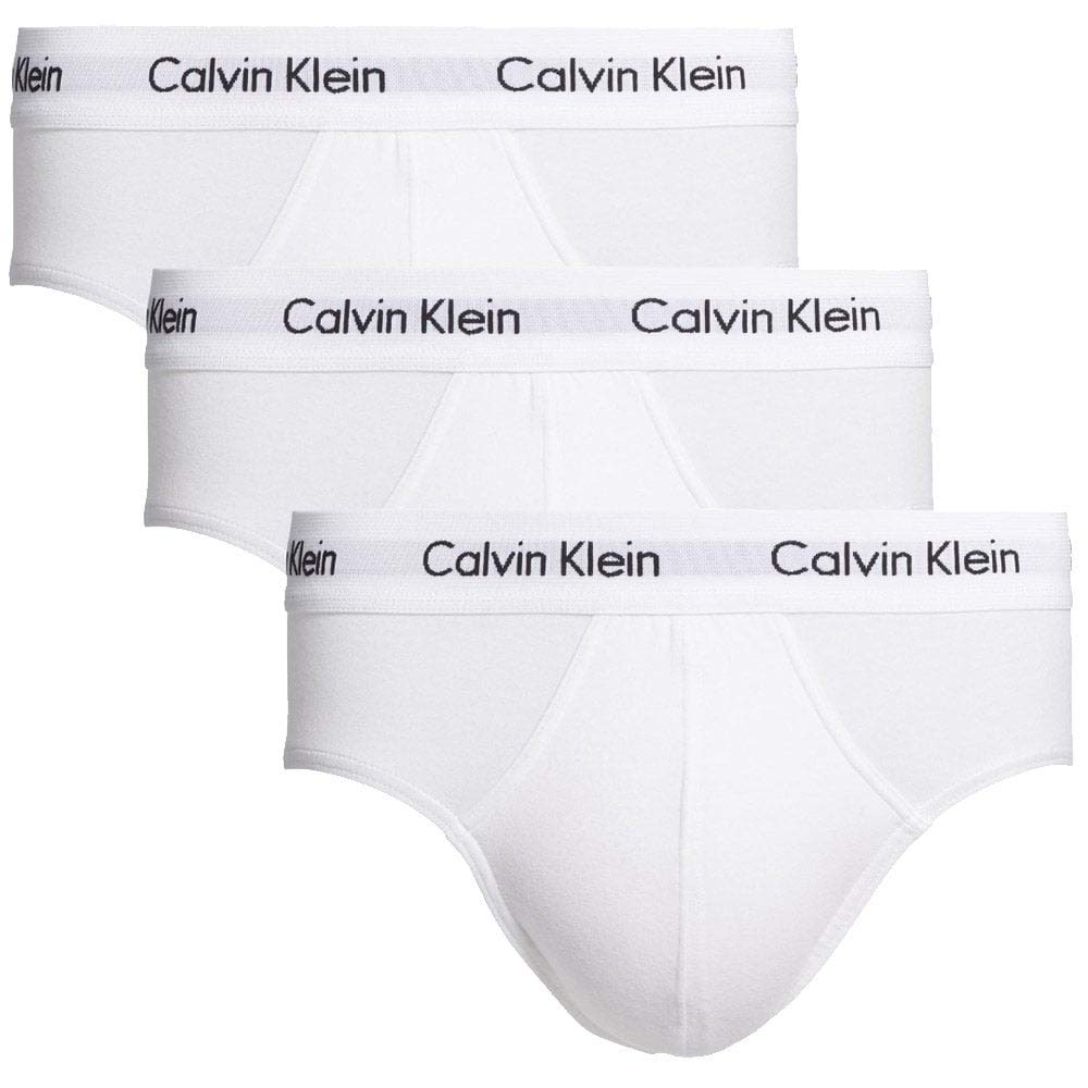 Calvin Klein Men's Hip Brief 3pk 0000u2661g Hip Briefs, White (White), S