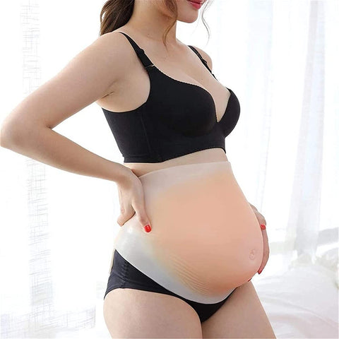 Fake Pregnant Belly, Silicone False Belly,cosplay Props, Soft Fake Pregnant Tummy, Artificial Pregnancy Bump, Durable False Pregnancy Belly,8-10months