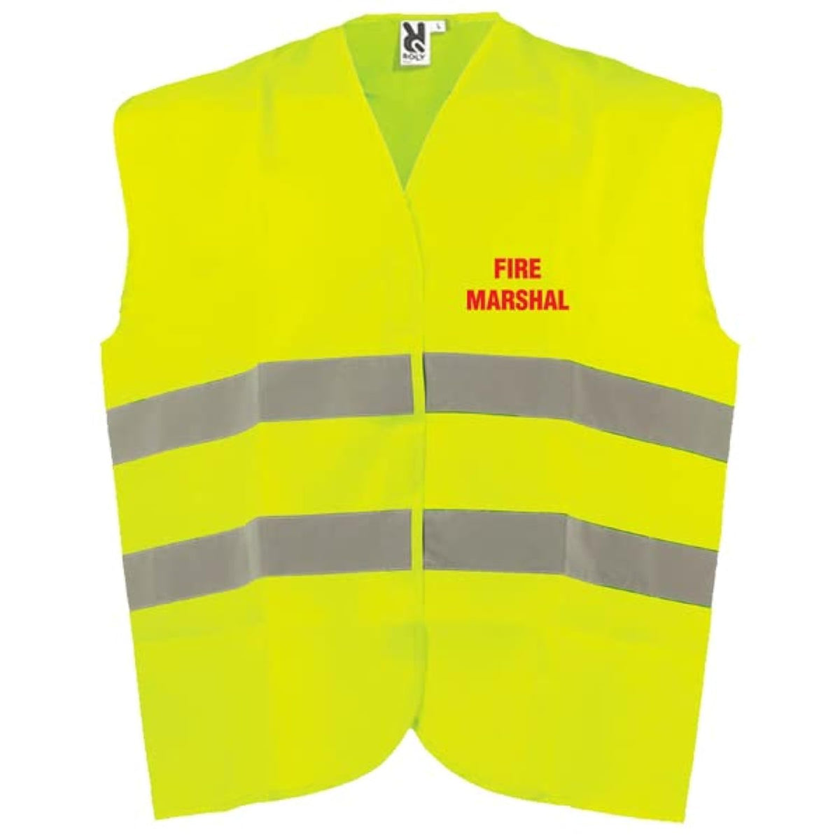 VSafety Fire Marshal Hi Vis Vest - Medium/Large - Yellow Safety Vest
