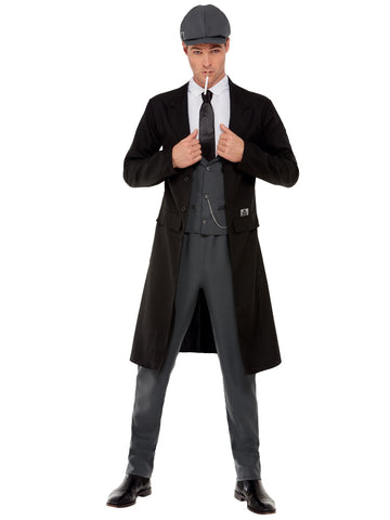 Smiffys 1920s Blinding Gangster Thug Men's Costume Large 42-44 Black