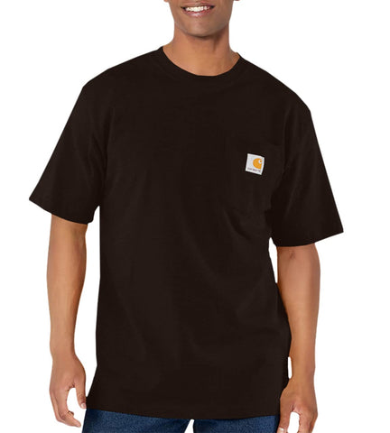 CarharttmensLoose Fit Heavyweight Short-Sleeve Pocket T-ShirtWalnutX-Large