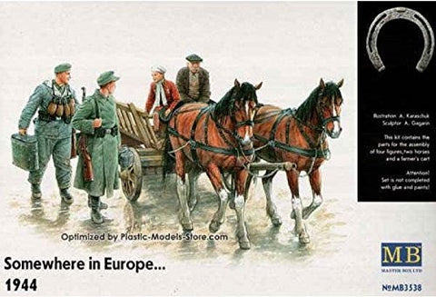 SOMEWHERE IN EUROPE.. FARMERS CART 1/35 MASTER BOX 3538 by Masterbox