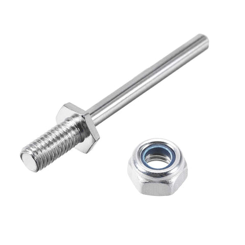 uxcell 5/16 Inch Diameter x 2.2 Inch Length Landing Gear Steel Axle Shaft Drive Axle with Nuts for RC Airplane - 6PCS