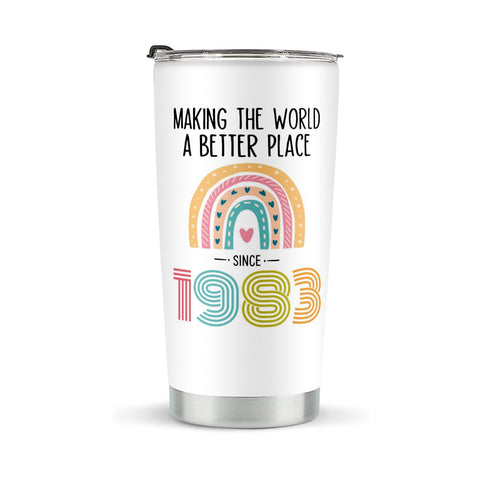 41st Birthday Gifts for Women, Tumbler 20 oz Stainless Steel Vacuum Insulated Tumblers, 1983 Birthday Gifts for Women, 41 Year Old Birthday Gifts, 41st Birthday Gift Ideas, 41st Birthday Tumbler