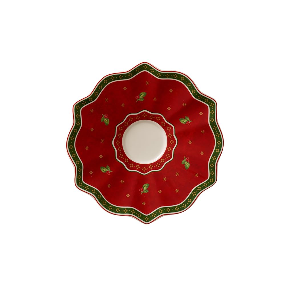 Villeroy & Boch Toy's Delight Saucer Coffee/Tea Cup, Porcelain, Red