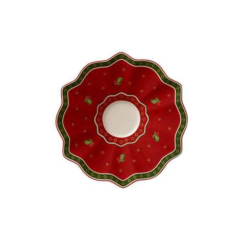 Villeroy & Boch Toy's Delight Saucer Coffee/Tea Cup, Porcelain, Red