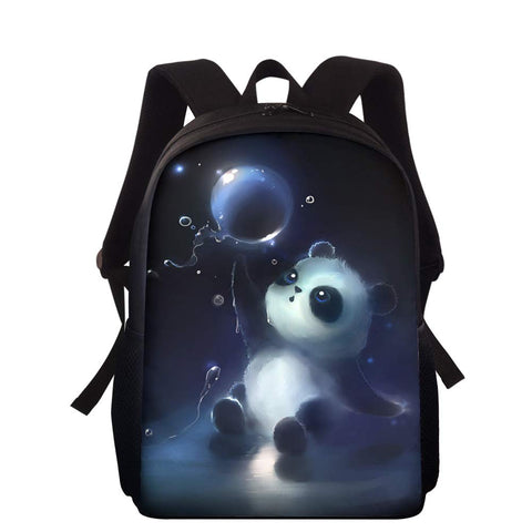Amzbeauty Cute Panda Backpack,Lightweight Casual Daypack for Teens/Boys/Girls/Kids,15 Inch Book Bag for Middle school