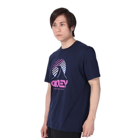 Oakley Unisex Adult One Wave B1b Tee T-Shirt, Fathom, Small US