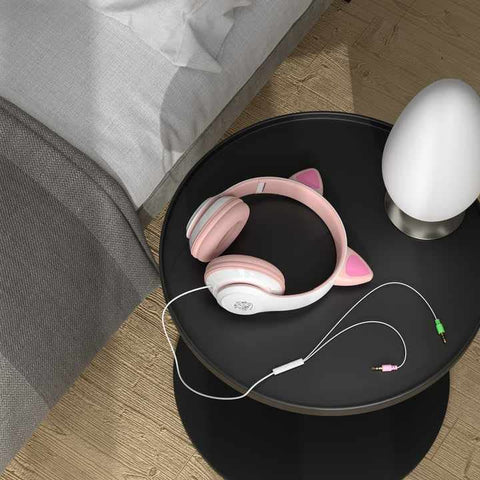 Gaming Headset stn-168 cat Ear Earphone Wired Wireless Headset for Gamer Internet bar