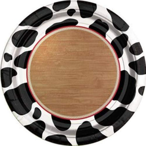 Yeehaw Round Plates - 10.5" (Pack of 8) - Premium Quality, Durable & Stylish Party Plates - Perfect for Western-Themed Events, BBQs, and Celebrations