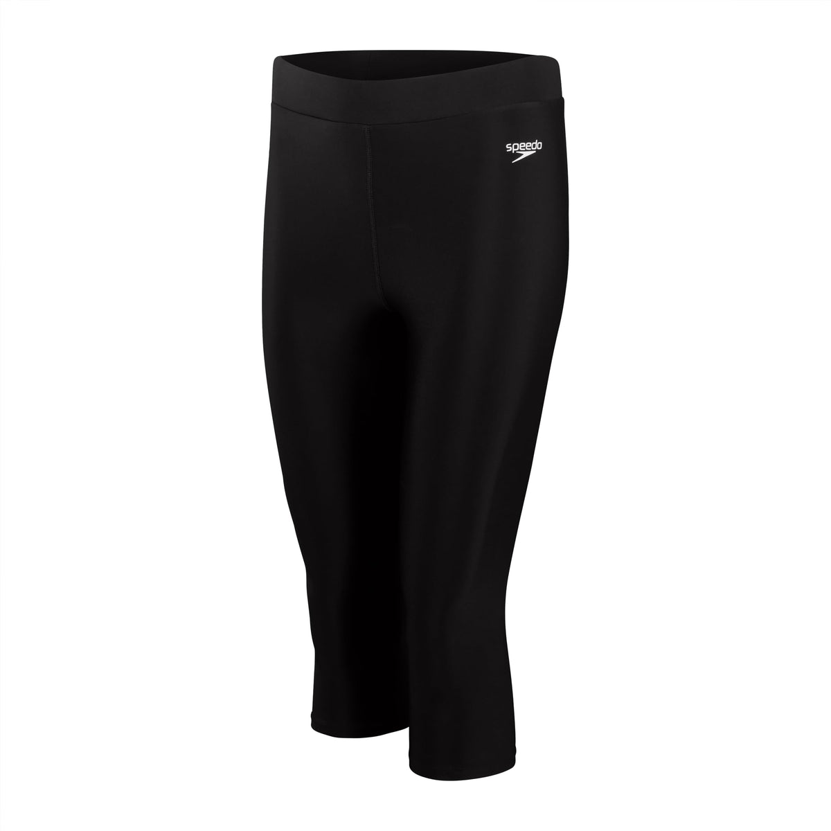 Speedo Women's 3/4 Swim Pant | Swimming Leggings, Black, S