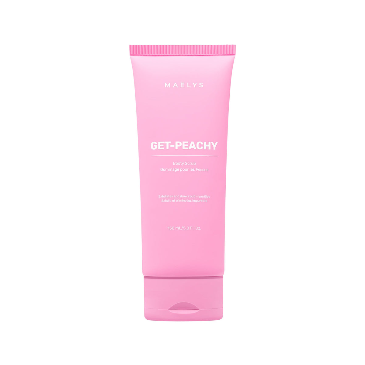 MAÃƒâ€¹LYS Cosmetics GET-PEACHY Bum Scrub - Smoothening, Brightening Bikini Bum Exfoliator for Bumps and Dark Spots - Cellulite Scrub, Bum Polish Scrub - Helps Reduce the Look of Cellulite