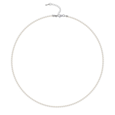 BABEYOND Round Imitation Pearl Necklace Wedding Pearl Necklace for Brides (Diameter of Pearl 2.5mm)