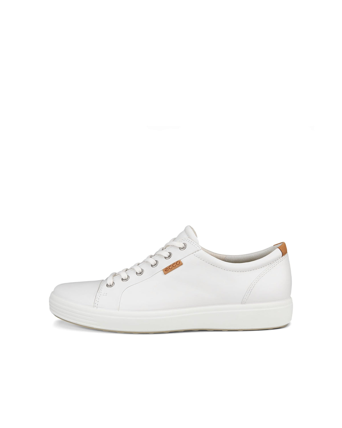 ECCO Men's Soft 7 Sneaker, White, 12-12.5
