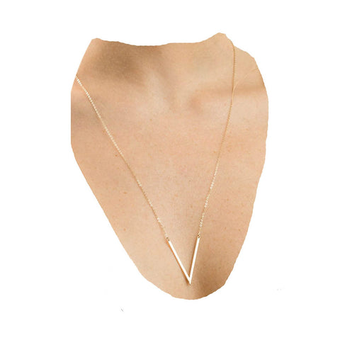 Yheakne Letter V Pendant Necklace Monogram Necklace Choker Minimalist Initial V Necklace Simple Everyday Necklace Chain Jewelry for Women and Girls