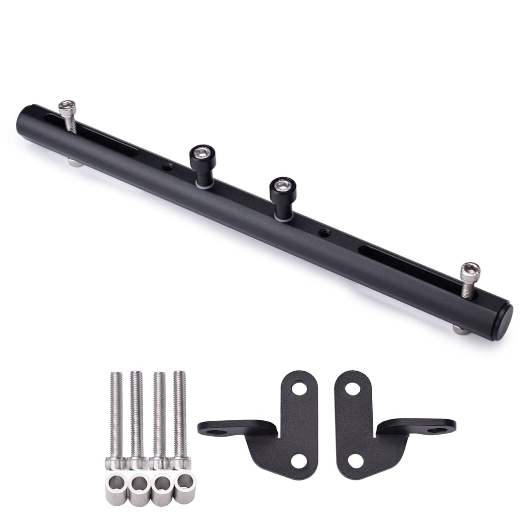 LEDISHUN Mutifunctional Cross Bar Balance bar CNC Aluminum,GPS Navigation Handlebar Mount Bar Bracket Extension Compatible with Yamaha TMAX 560 2022-2023-2024 (Black)