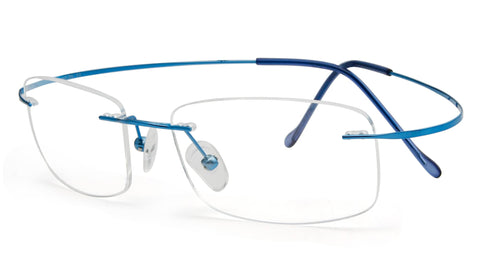 Eyekepper Titanium Rimless Reading Glasses Readers Women Blue +0.75